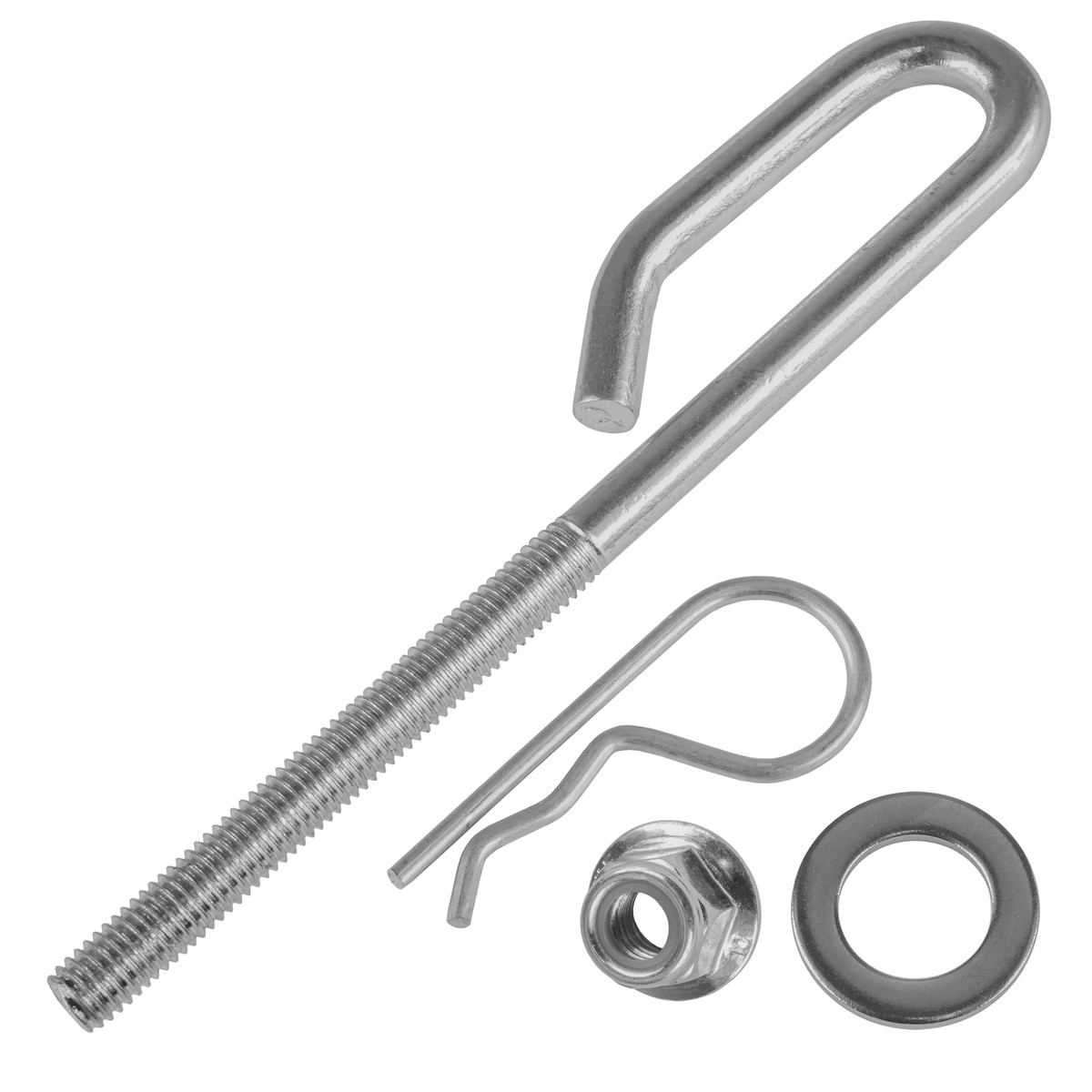 6-Pack Of Caltric Lawn Mower Blades With Nuts For John Deere 48" Decks (Models LA155, LA165, S140, S160, S170)