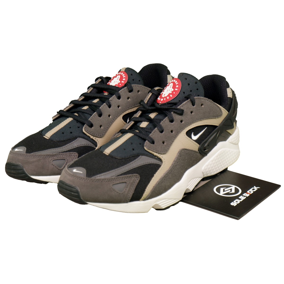 Nike Air Huarache Runner 'Black Medium Ash' DZ3306-003 Men's Shoes