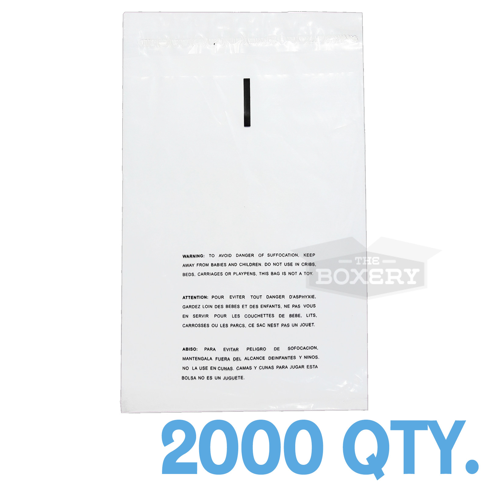 2000 6x8 Self Seal Suffocation Warning Clear Poly Bags 1.5 mil Free Shipping
