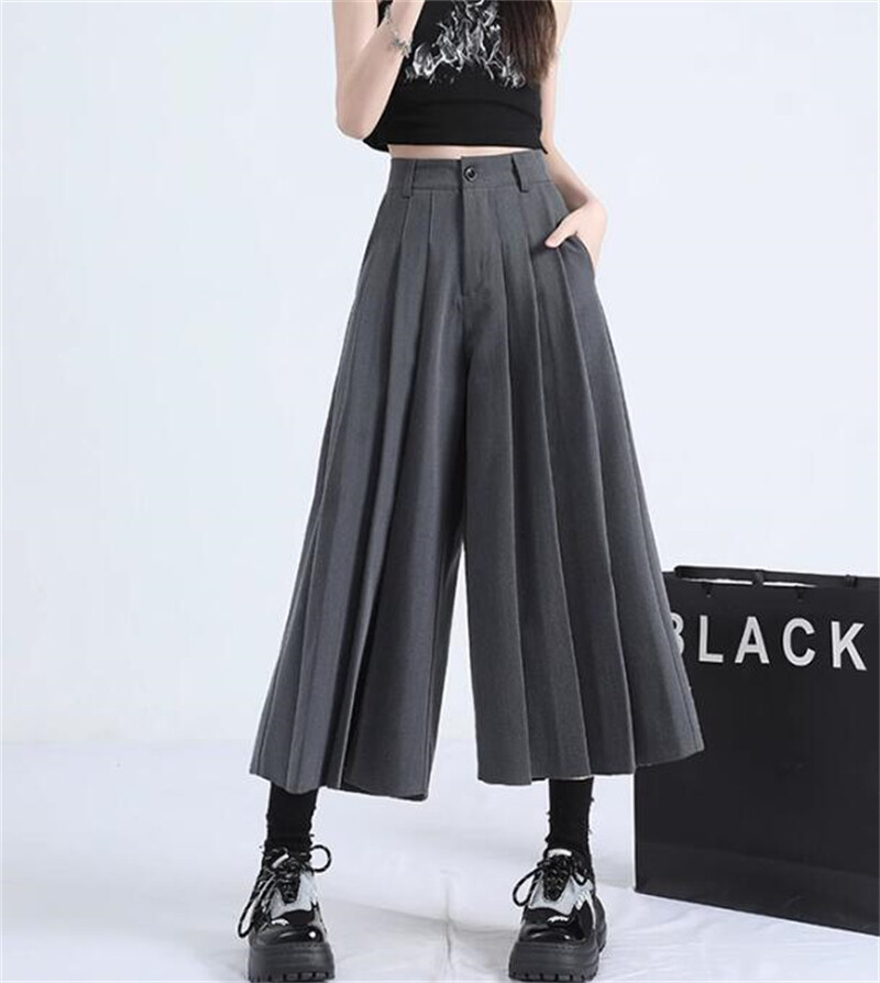 関送込 RELABEL Drop-Crotch Pleated Wide-Leg Pants RELABEL Drop-Crotch Pleated Wide-Leg Pants