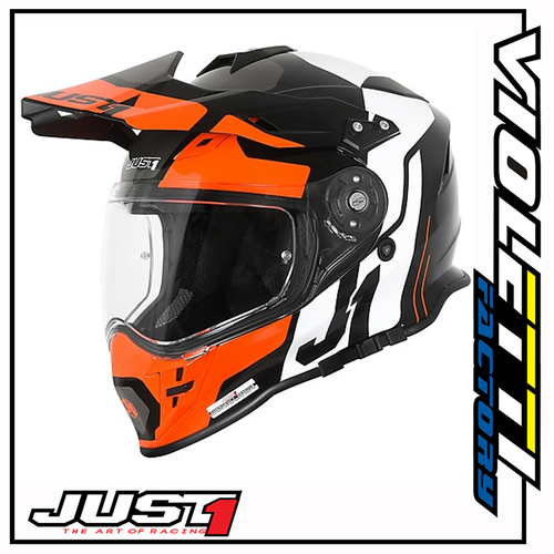 CASCO JUST1 JUST 1 J34 PRO TOUR ORANGE / BLACK ARANCIONE KTM DUAL OFF ENDURO  | eBay
