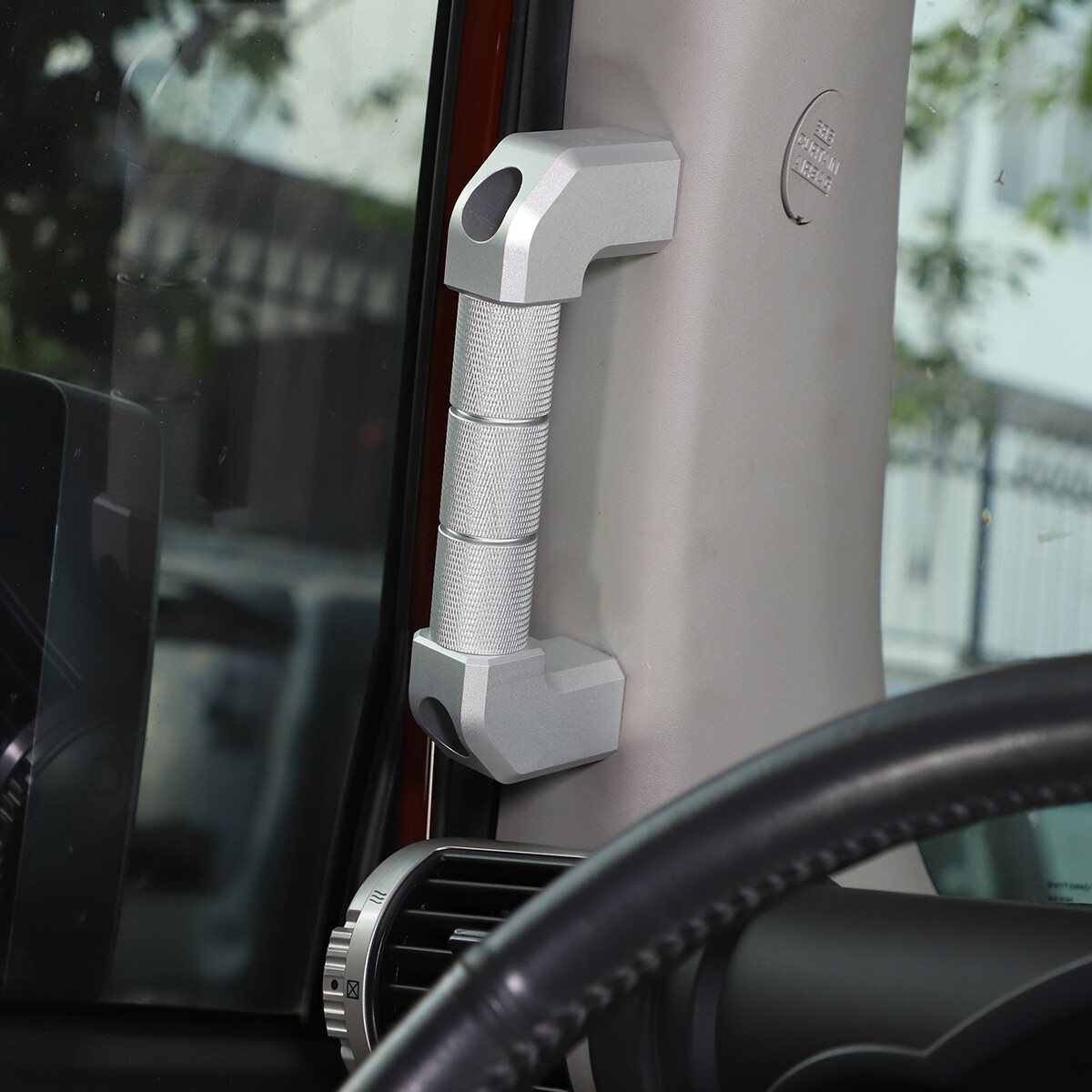 Silver Alloy A-Pillar Handle Replace Trim For Toyota FJ Cruiser 2007-2021