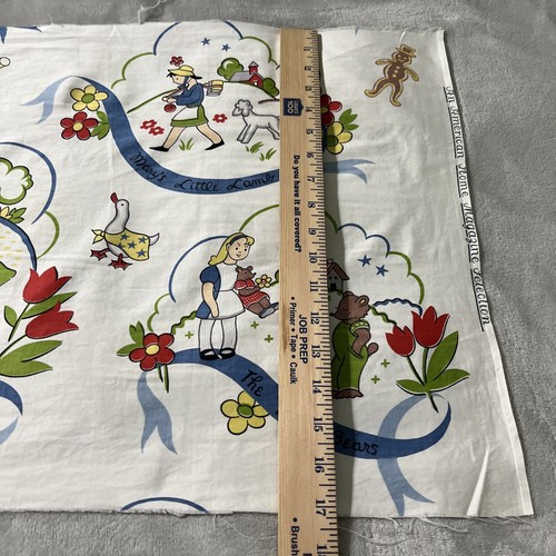 Vintage Waverly Storyteller Nursery Rhymes Cotton fabric Panel 36x 17 *READ* - Picture 13 of 20
