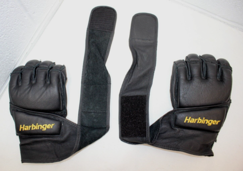 Vintage Harbinger Professional Wrist Wrap Gloves Goldberg Style WWE WCW MED M - Zdjęcie 1 z 15