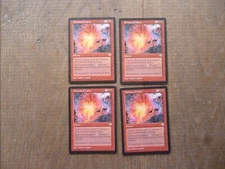 MTG 4 x Torrent of Lava rare card Mirage Magic The Gathering playset