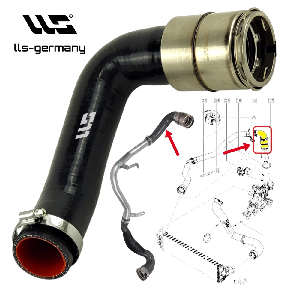 für RENAULT Master III Bus 2.3 dCi Turboschlauch oben 144602862R oben - Bild 2 von 4