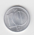 Czechoslovakia 1988. 10 haleru. Coat of arms. A five-pointed star. KM# 80 — photo 1
