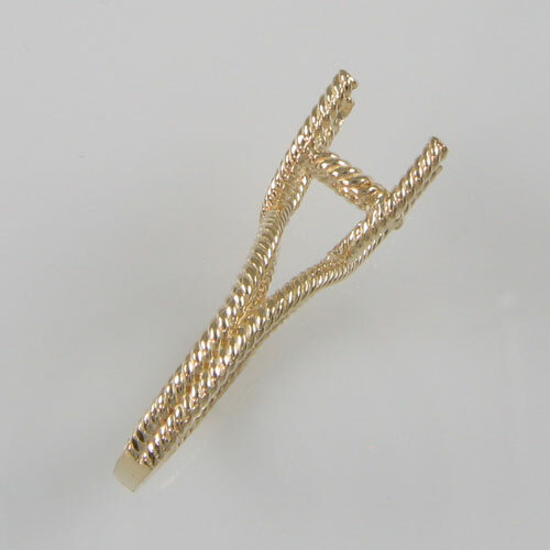 PRE-NOTCHED DESIGNER 12X10 OVAL SOLITAIRE RING SOLID 10K YELLOW GOLD CR5605-10KY - Picture 3 of 3