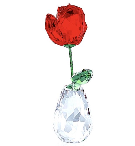 NIB Swarovski Flower Dreams Red Rose Symbol Of Love Crystal Figurine #5254323 - Picture 5 of 10