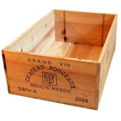 GROSSE FRANZÖSISCHE 12 FLASCHEN HOLZ WEINKISTE BOX PFLANZKORB AUFBEWAHRUNG SHABBY CHIC