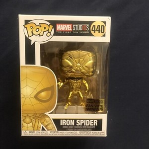 Funko POP! Marvel Studio's 10th Anniversary: Gold Chrome Iron Spider #440 | eBay