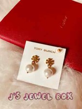 Special Sale Tory, Kira Logo Drop Pearl Earrings