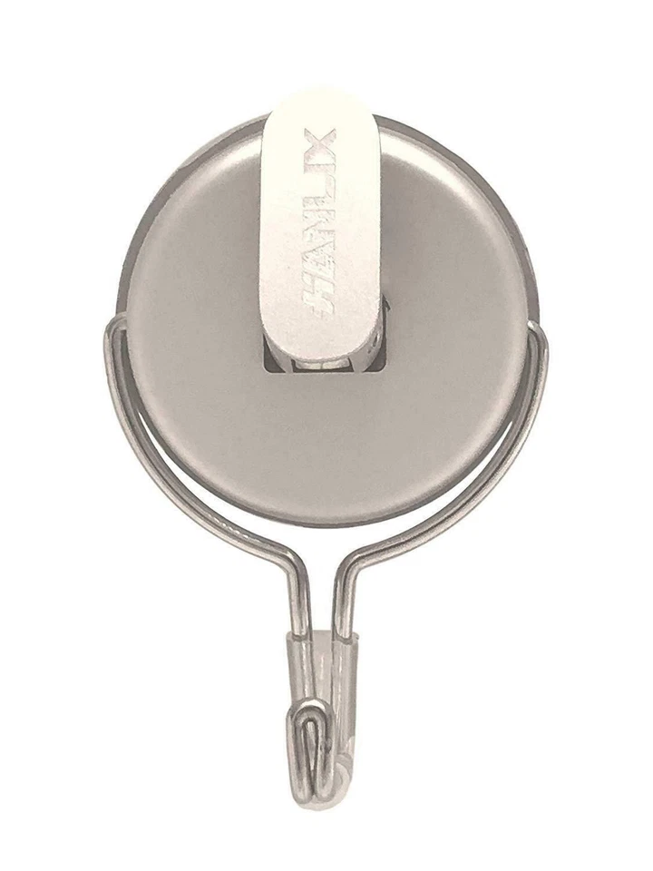 Gancio Aspirazione Asciugamani Argento Alluminio e Acciaio Inox Doccia Cucina... - Immagine 2 di 3