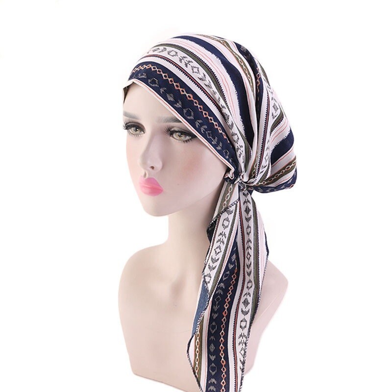 Bandana Hijab Cap Beanie Scarf Wrap Stretch Head Chemo  display picture 1