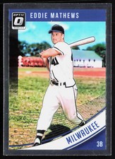 2018 Donruss Optic Eddie Mathews #69 Milwaukee Braves