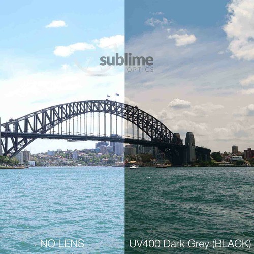 UV400 Black Dark Grey Replacement Lenses For Ray Ban Original Wayfarer 54mm - Picture 5 of 5