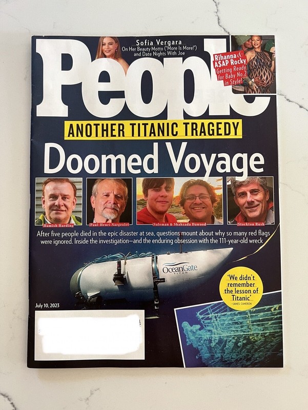 People Magazine Titanic Tragedy July 10 2023 NEW Subscribers Copy Magazine
