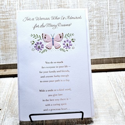 American Greetings Pop-Up Muttertagskarte – Mit Schmetterlings-Design, 13,7x21 Cm