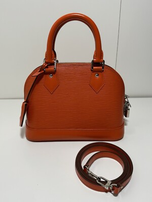 LOUIS VUITTON HANDTASCHE ALMA BB LEDER EPI ORANGE