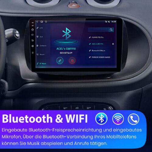 Für Mercedes Benz Smart Forfour Fortwo 453 Autoradio Android 13 GPS Navi WIFI - Bild 5 von 15