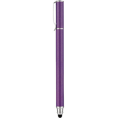PURPLE STYLUS TOUCH SCREEN PEN FIBER TIP ALUMINUM LIGHTWEIGHT for TABLETS