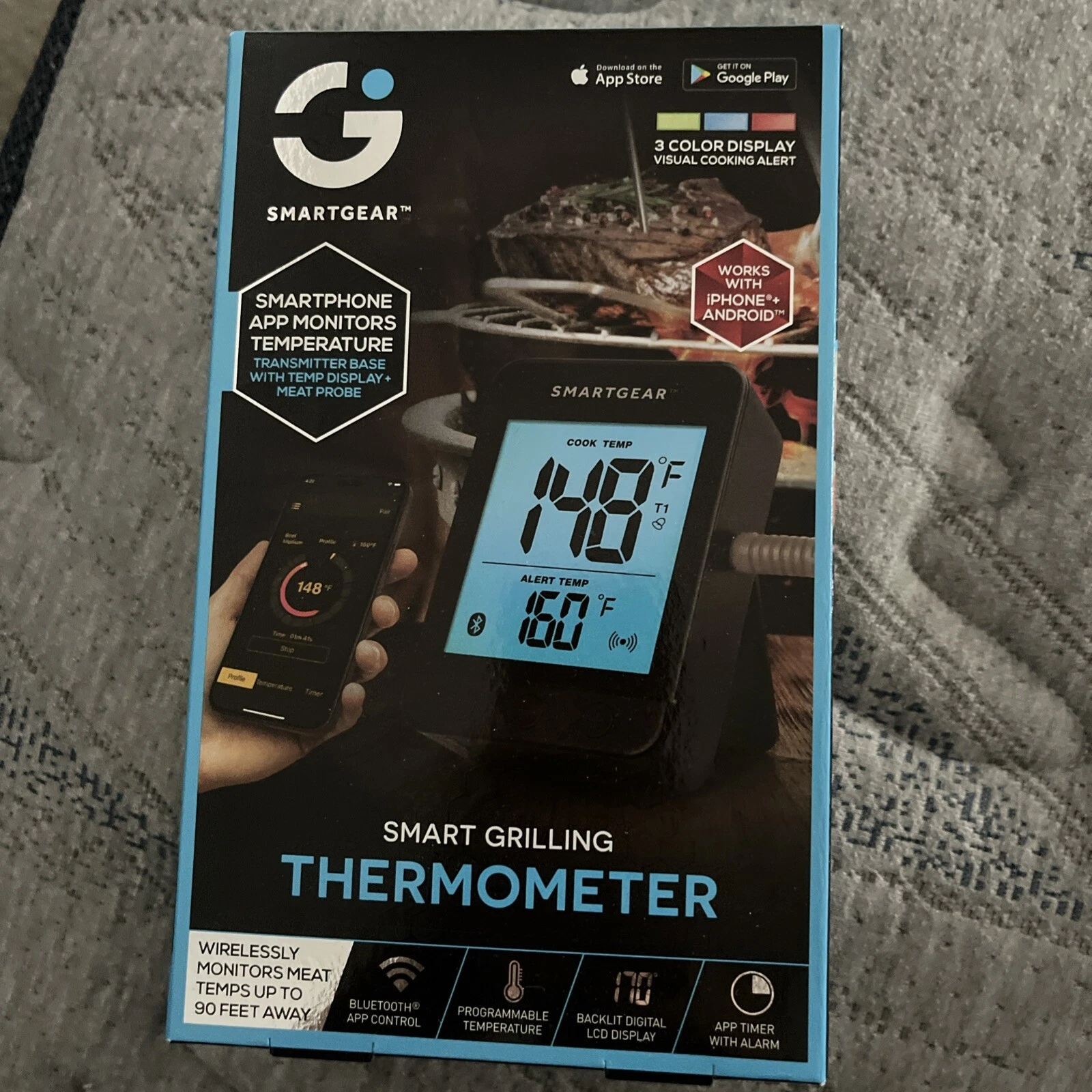 SmartGear Wireless Grilling Thermometer STG-6695-KB