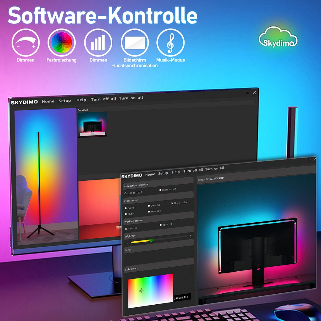 Striscia LED Retroilluminazione per Monitor 27/32 Pollici foto 2