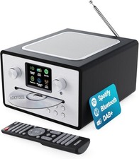 Internet Radio CD Player with DAB+ | Bluetooth, Spotify Connect, Podcasts | FM