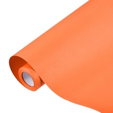 Kraft Wrapping Paper Roll, 15" x 433"(36 Ft) Decorative Paper, Orange 80GSM