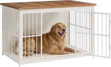 Wooden Dog Crate Furniture 48 Inches Heavy-Duty Kennel Dogs up to 110 lb W/
