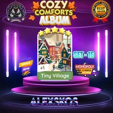 TINY VILLAGE ⭐️ MONO_POLY_MO_-GO 5 STARS STICKERS CARDS ⚡️FAST SEND ⚡