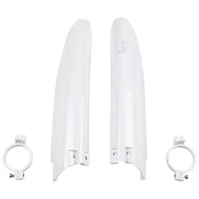 UFO Fork Guards Covers Protectors White Suzuki RM125 RM250 RMZ450 2004-2006