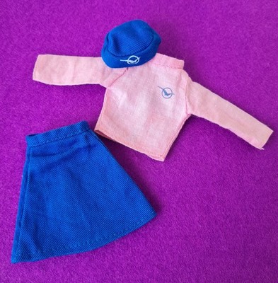 Vintage Mary Quant Daisy Havoc Puppe Hostess To Danger Hut Oberteil Rock sehr guter Zustand Rarität selten
