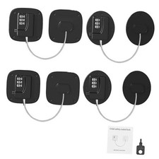 Refrigerator Lock 4Pcs,Combination Child Safety Cabinet Locks,Heavy Duty Baby