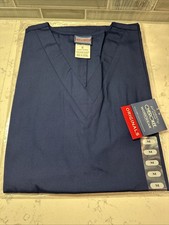 CHEROKEE Authentic Scrubs 4700 V Neck Scrub Top by Workwear Size M Navy Blue