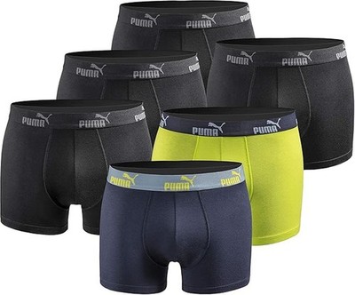 PUMA Boxershorts Herren 6er Pack Limited Edition Unterwäsche Baumwolle Stretch