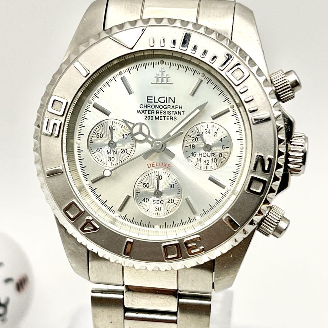 ELGIN Chronograph Deluxe Wristwatch | eBay