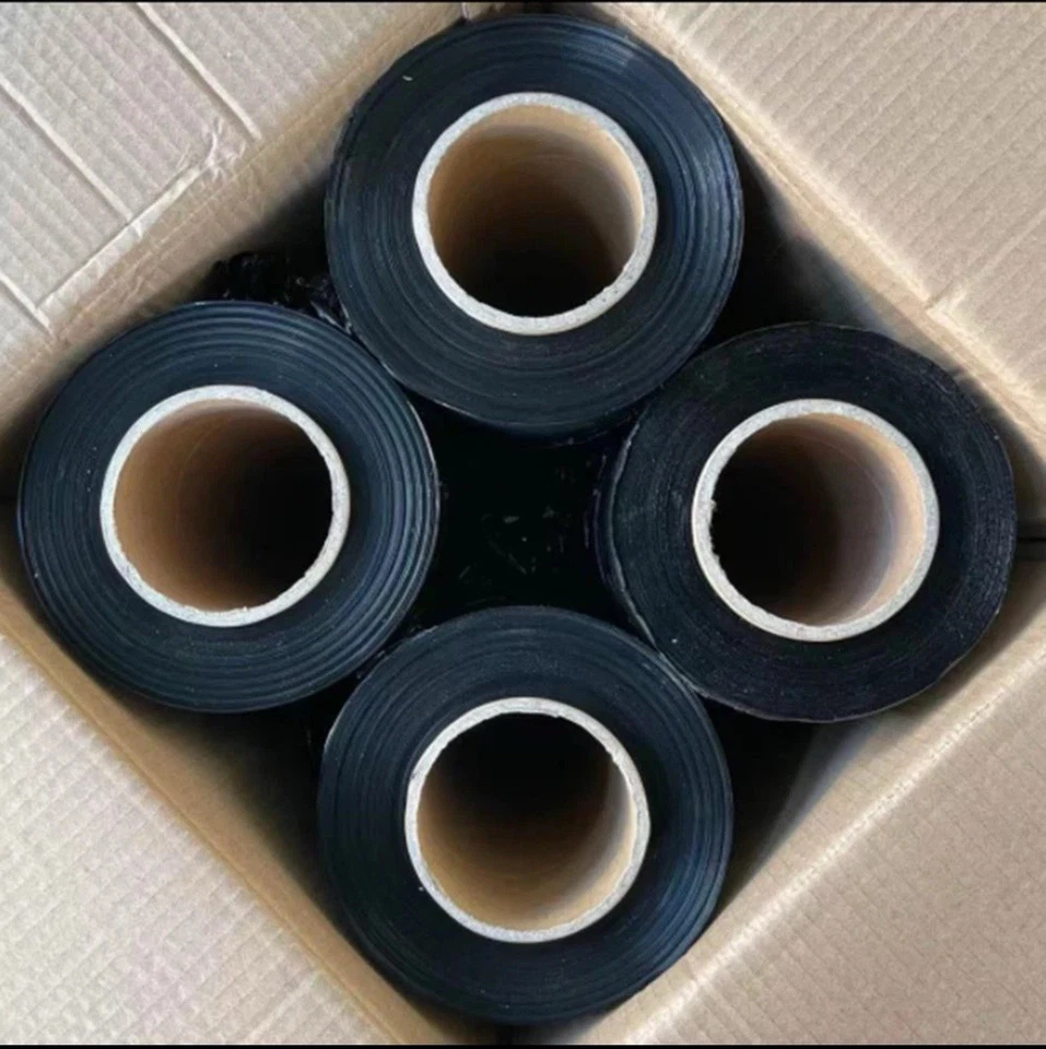 18" x 1500' 80 Gauge 4 Rolls Pallet Wrap Stretch Film Hand Shrink Wrap Black NEW - Image 3 of 3