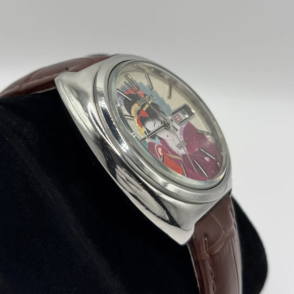 Seiko 5 Actus 6106-7460 Automático 25J Ukiyo-e Shinsui 1971 OH 08/2025 Nuevo Cristal Foto 4 de 4