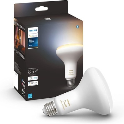 LED Smart Bulb BR30 Philips Hue White Ambiance Bluetooth 1 Pack Bulbs Compatible