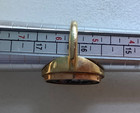 Antique 13/14K  Gold Handpainted Enamel Portrait Ring Size 5.5 — photo 6