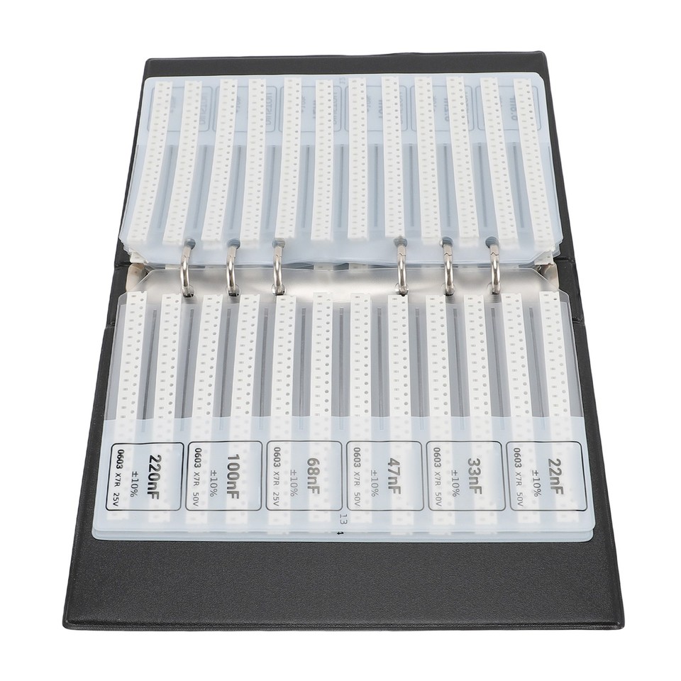 ^Capacitor Sample Book Kit SMD Chip Assorted Folder High Accuracy 84 ...