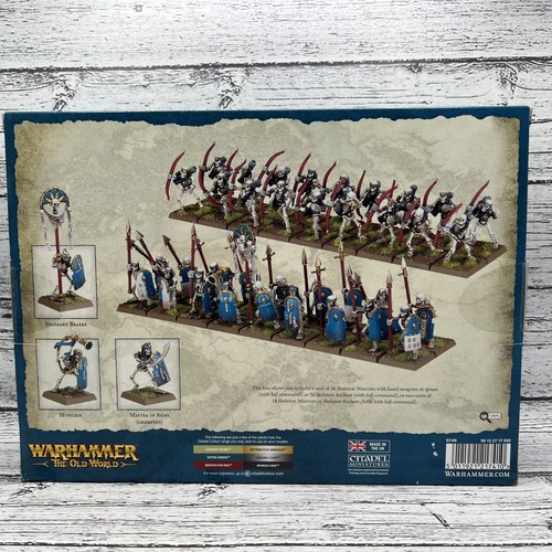 Warhammer El Viejo Mundo Tumba Reyes de Khemri Guerreros Esqueleto Miniaturas - Imagen 2 de 6
