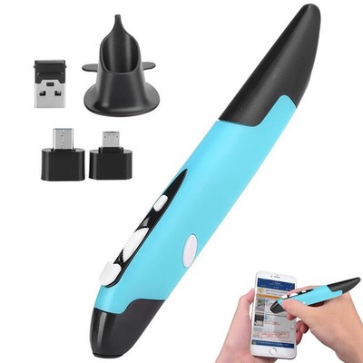 Drahtlose Maus, 2.4G 3V 15mA Stift Typ Drahtlose Optisch PC Maus Vertikale US...