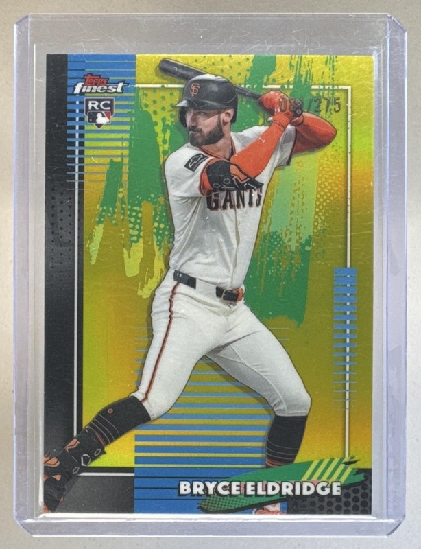 Bryce Eldridge 2026 Topps Finest #98 Yellow Refractor Rookie RC /275