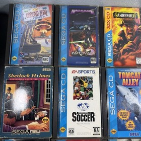Sega CD Lot of 13 Games Complete & 3 Disc Only Jurassic Park Tom Cat Ground Zero