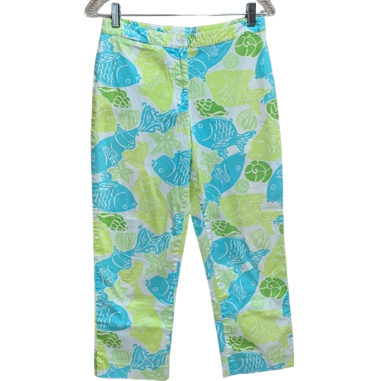 Women'as Vintage Lilly Pulitzer COOL WATER Fish Summer Capris Size 6
Opens in a new window or tab