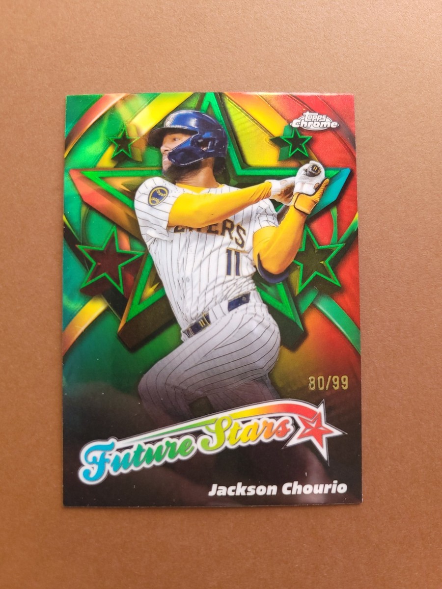 2025 Topps Chrome - Future Stars Jackson Chourio #FS-4 Green 