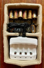 24 rechargeable CR123A batteries with charger