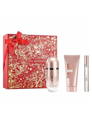 Carolina Herrera 212 VIP Rose EdP Damen-Geschenkset 80 ml (3-Teilig) Duft NEU